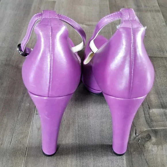 Y2K MIU MIU ARCHIVE Purple Heels Size 38.5 - Picture 3 of 8